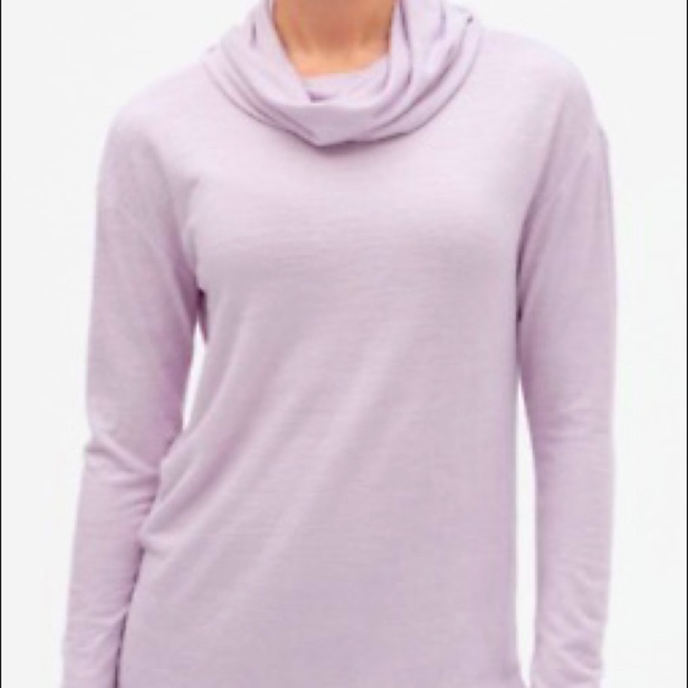 GAP Womens Purple Lilac Cowlneck Sweater Size Large